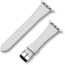 비브 애플워치 이태리 가죽 밴드 스트랩 호환, One Size(39-40-41mm), 스노우 화이트