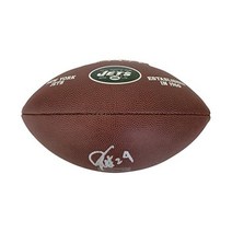 대럴 리브스 HOF 뉴욕 제츠 로고 축구 정확한 증명 COA 사인