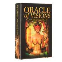 oracle of visions 영어 52 카드 데크 타로 운세 운명, 기본