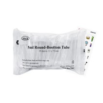 시험관 튜브캡 5ml 멸균 test tube 플라스틱 실험관 라운드 bottom 배지 배양 사면 실험 테스트 관찰 cap, 1팩(25개입)(스티커증정)