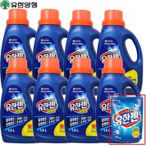 유한양행 유한젠 액체형 용기 1.4L+증정200g, 8개, 1.4L
