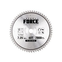 스틸포스 7.25 원형 목공용 톱날 60T TH-WC185SB UH0.64 2674EA, 본상품선택