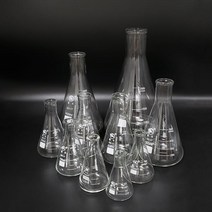비이커 삼각플라스크두꺼운 50ml-1000ml 삼각 붕규산 유리 플라스크 1 개 좁은 목 원뿔 삼각형 플라스크 실험실 화학 장비, 11 5000ml