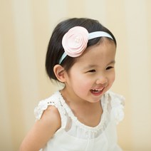 리본날다 [버블샤인] 파스텔 꽃잎 여자아기머리띠 신생아 유아 베이비 헤어밴드 50일셀프촬영 머리띠