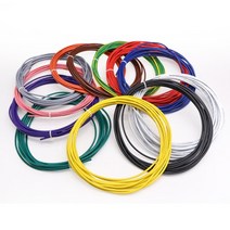 UL 1015 유연한 연선 PVC 와이어 및 케이블 주석 도금 구리 18AWG 20AWG 22AWG 24AWG 고온 105 ° 전압 60, 02 Red_01 1 Meter_04 20 AWG