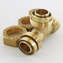 엑셀파이프 이음쇠 배관 연결구 부속 T자형 황동 신주 15mm A