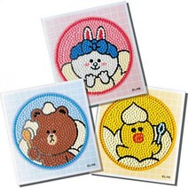 라인프렌즈 버블버블 (3종) 스티커 보석십자수 10x11, 쿠팡공주다방 본상품선택