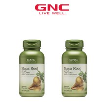 2병구성 GNC 허벌 플러스 마카 루트 525 mg 100 캡슐 페루 마카, 100정, 2개