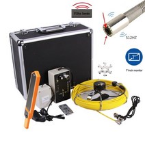 배관 내시경 카메라 512hz sonde 송신기 로케이터 수중 비디오 시스템 파이프 벽 검사 하수도 세트 (10인치 IPS 모니터 포함), 2 20m, 5 7inch receiver