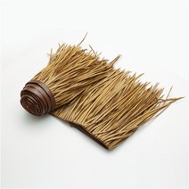 4M 인조 볏짚 단 갈대 카페 원두막 지붕 시공 초가 인테리어 조경 자재 이엉 처마 장식, U.시든 옐로우 1m 길이x0.5m 폭