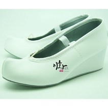 이화 한국무용 가죽 무용화 굽슈즈-3cm 5cm, 225