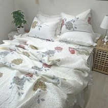 이즈베딩 포피 피톤치드 워싱 60수 아사 순면 이불 겸 패드 스프레드 세트 (SS/Q/K)