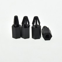 블랙/화이트 나일론 간격 나사 PCB 보드용 두께 1.0-1.8mm 고정 스탠드 오프 스페이서 필러 M3, 02 Black_10 M3-25mm(50pcs)