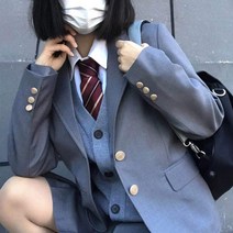 Yuexijia 오리지널 jk 유니폼 재킷 정장 여학생 일본 대학 스타일 전 경기 학교 공급 긴