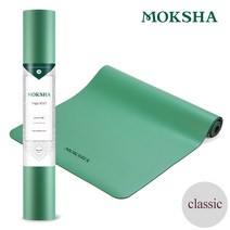 모크샤 그리퍼 클래식 요가매트 - 천연고무, 그린, 1개