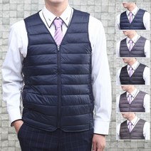 겨울 MF 웰론 V넥 집업 패딩조끼 MFV2501M
