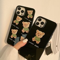 블랙럭키테디 아이폰7/8/se2/se3/xs/x/xr/11/11pro/12mini/12pro/13미니/13프로맥스/promax