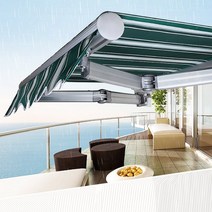 접이식 어닝 3X2.5m 차양막 천막 카페 그늘막 차광막 야외 햇빛가리개, 단품, 단품