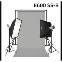 [다복점빵] 포멕스 사진조명 스튜디오 촬영 세트 (E600 SS-B) 이동형 배경시스템 (배경지135cm 그레이) 쇼핑몰 악세서리 광택 쥬얼리 추천