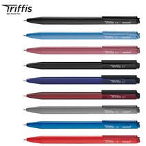 모나미 트리피스 유성볼펜 0.5 0.7 1.0mm 1타 12자루 삼각볼펜 휴대 용이, 1개, 1.0mm 블루(12자루)