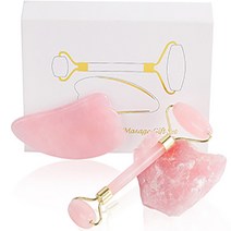 본연 로즈쿼츠 괄사 경락 마사지 도구 페이스롤러, 1개, 11.로츠쿼츠 삼각+페이스롤러괄사+박스