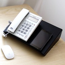 아웅다움II§lI가죽 메탈 다용도 받침 전화기받침 태블릿스텐드II§lI, 블랙