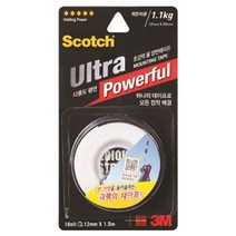 일음쇼핑^^m3M 스카치 폼 양면 테이프 다용도평면 12mm x 1.5m 산업용 학교 문구용 사무용 사무실 공업용 다용도일medi^^, ab^^선택없는