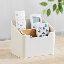 TV 에어컨 선풍기 리모콘 정리함 수납함 화장대 책상위정리 2단 수납 다용도, 상세페이지 참조