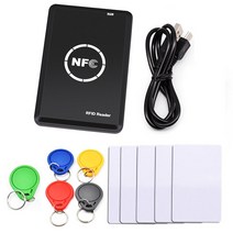 1356mhz m1 카드 리더기 작가 rfid 복사기 nfc 스마트 5 pcs uid keyfobs, 기본