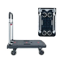 월드크린 원터치 접이식 무소음 운반카 중 대차 L카 핸드 카트 I0113, 원터치접이식대차(중)