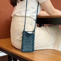 핸드폰 미니 네트백 DIY키트(동영상포함), 627-그레이
