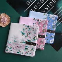 라이팡팡 손수건 노인 순면 사쿠라 여성 땀 닦기 면 빈티지 휴대용 손수건 눈 닦기