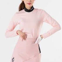 여성 배색 차이나 긴팔티 기능성 골프웨어 라운딩 60대여성 필드레슨 깔끔