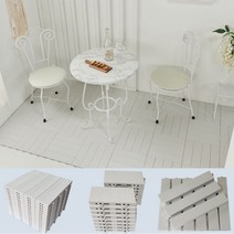 (진성산업)오브제-데크타일20P(본판8장+보조블럭8장+마감재4장).베란다바닥재.마루.욕실매트.현관발판.테라스바닥재.바닥인테리어.데크타일, 04).라이트그레이16P