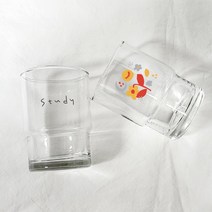 스텍컵 유리컵 제작 전사 인쇄 245ml, 인쇄 없이 컵만