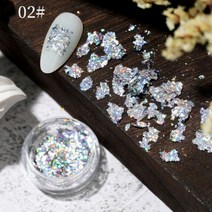 금속 네일 미러 파우더 반짝이 젤 폴란드어 문질러 먼지 이는 골드 실버 고급 크롬 플레이크 안료 DIY 액세, 한개옵션1, 14 B002