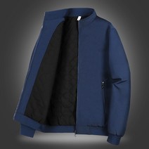 [해외] 인기신상 중년남성 가을겨울 솔리드 스탠카라 따뜻 누빔 점퍼~5XL