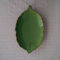아티진 나뭇잎 접시 그릇 수입 빈티지 특이한 홈파티 집들이 식탁 디저트 샐러드 디자인, H, 1개