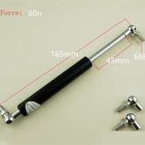TTC 우레탄 완충기 승차감UP 코일스프링 쇼바보호 롤링감소 자동차 165mm 중심 거리45mm 스트로크볼 엔드 리프트 지원 자동 가스 충격 흡수 장치 80n 349EA 9 호환, 단일옵션, 1개