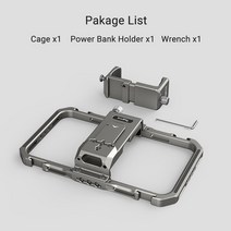 SmallRig iPhone 스마트 폰용 범용 비디오 키트 블로깅 및 라이브 스트리밍 케이지 세트 (마이크 라이트 삼각대 사이드 핸들 포함), 본상품_CAGE