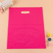 소기업용 맞춤형 쇼핑백 맞춤형 플라스틱 가방 맞춤형 인쇄 플라스틱 가방 팩 추가 인쇄 요금, 15x20cm 100PCS+Pink