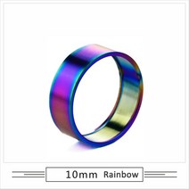 카본 스템 스페이서 1/2/5pcs 티타늄 합금 자전거 헤드셋 와셔 산악 프론트 포크 핸들 링 가스켓, [01] 1 개, [04] 10mm  Rainbow