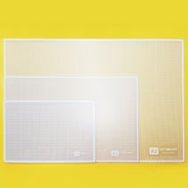책상 커팅매트 A4 미니 반투명 PP 그리드 눈금 재단판, 단품