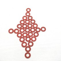 특수 와샤100Pcs M2 M2.5 M3 M4 M5 M6 M8 스틸 플랫 패드 절연 와셔 빨간색 종이 중간 가스켓 스페이서 HW0, 08 M12 (20PCS)