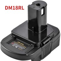 베터리악세사리 dm18rl 배터리 변환기 어댑터 dewaltmilwaukee 20v 리튬 이온 변환기 ryobi 18v 리튬암페어 ni-nhamp ni-cd 배터리