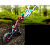 양파수확기 마늘 감자 수확기 손쟁기 수동 경작기, 중간 쟁기 셰어 단일 핸들 톱날 강철(향상됨)