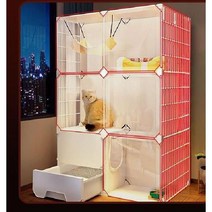 캣트럴파크 고양이호텔 타워 프리미엄 놀이터 H형 기둥형, C. 고양이밥그릇+고양이모래+싱글케이지, G