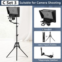 프롬프터 프롬프트 텔레프롬프터 필드모니터 lavokol teleprompter for, c 세트 3