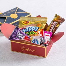 [무료배송+무료라벨] 달콤한 편지 간식상자 20개 크리스마스 단체 답례품 유치원 생일 답례품 학원 학교 단체 간식 선물세트 주일학교 달란트 시장 어린이 소풍 과자선물, 달콤한 편지지 간식상자 20개