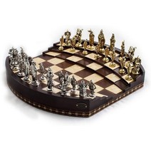 체스 게임 선물 복고풍 helena wood art arena 3d chess board walnut big size metal 피규어 yülsek quality lux set